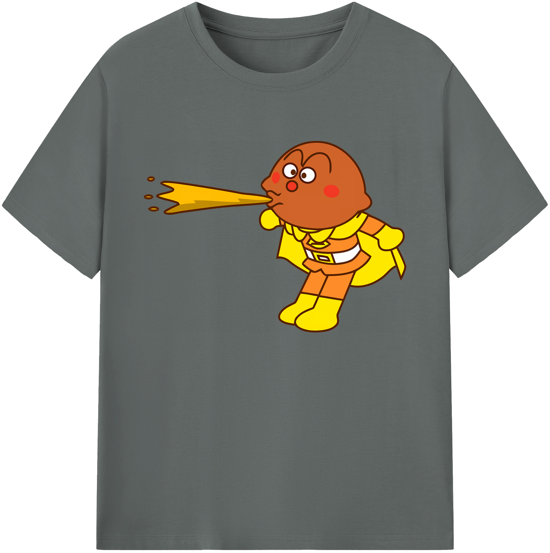 （画像用） アンパンマン Anpanman 綿100％ メンズ半袖Tシャツ｜肌触りやわらか＆通気性